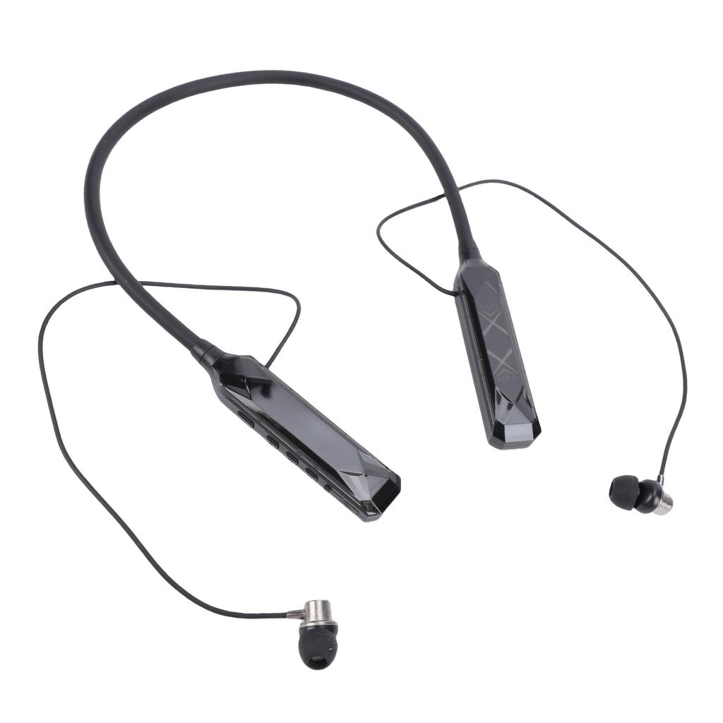 Neckband Earbuds Bluetooth 5.3 Real Time Battery Display Wireless Neckband Earphones with Small Memory Card Slot for