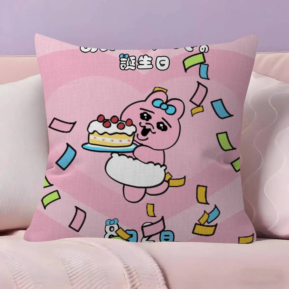 

Kawaii OOpanchu Usagi Cushion Cover 30x50 Polyester Sofa Cushions Decorative Throw Pillows Home Decoration Pillowcover 30x30cm