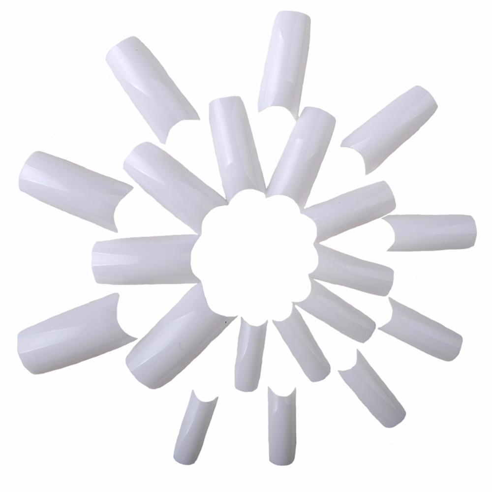 

500 шт., 10 размеров, белые накладные ногти во французском стиле, акриловые УФ-гелевые кончики для ногтей, инструменты для салона «сделай сам» белый