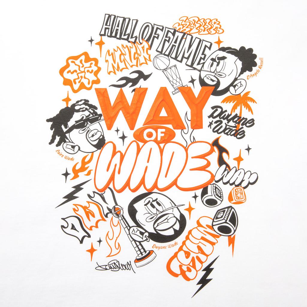 Li Ning X Jay Flow Wade Series Round Neck Pullover Letter Loose Print Casual Simple Sports Comfortable Versatile Short Sleeve T-Shirt AHSVA03-2