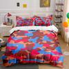 Abstract Camouflage Pattern Bedding Set For Kids Luxury Gift 3Pcs Digital Print Comforter Set Soft Comfortable Breathable