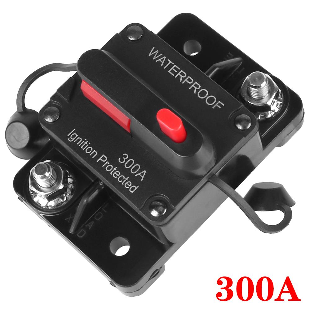 Fuse Reset Car Boat Auto Waterproof Fuse Box 12-48V DC Car Fusibles Amplificador Fuse 300A AMP Circuit Breaker Fuse Reset