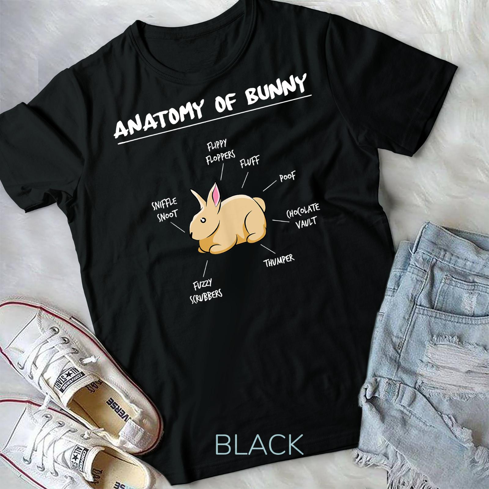 Anatomy of a Bunny Gifts for Bunny Lovers Funny Rabbit Gift Unisex Youth T-shirt M