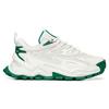 Anta Tecido Quente Camurça Dupla Camada Retrô Resistente ao Desgaste Tênis Casual de Cano Baixo Feminino Branco Verde 122148880R-5