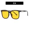 Women's Trendy Large Frame Korean Style Slimming Sunglasses for Sun Protection and Driving
