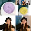 Elegant Cotton Beret Hat For Women Casual Vintage Style Autumn Winter Cap