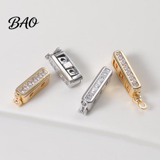 Metal Necklace Shortener for Thin Chains, Adjustable Chain Clip with Rhinestone, Golend Plated Connector Adjuster Clasp, Bracelet Jewelry Making