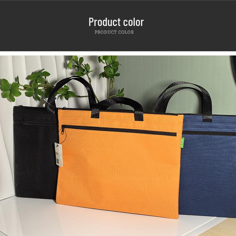 

Double Layer B4 Handbag Briefcase with Logo Printing помаранчевий