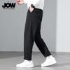 JOW Men's Loose Fit Wool Blend Straight Leg Casual Pants
