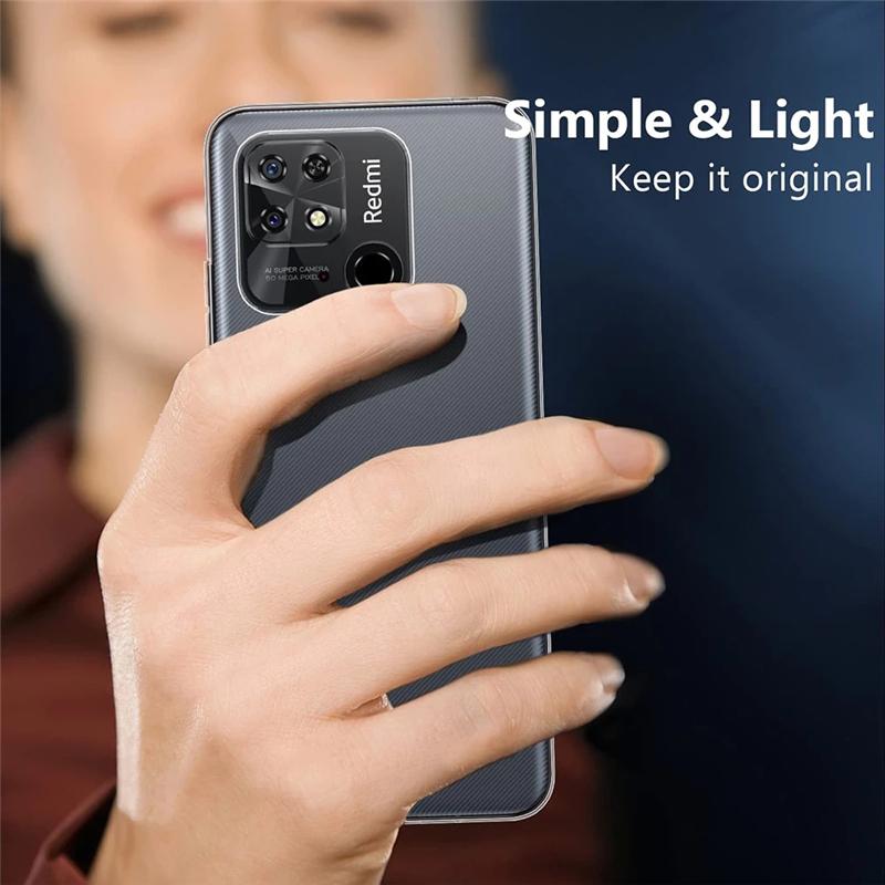 Case For Xiaomi Redmi A1 Crystal Clear Transparent Silicone Soft Phone Cases For Xiaomi Redmi A1 A 1 Ultra Thin TPU Back Cover Shell
