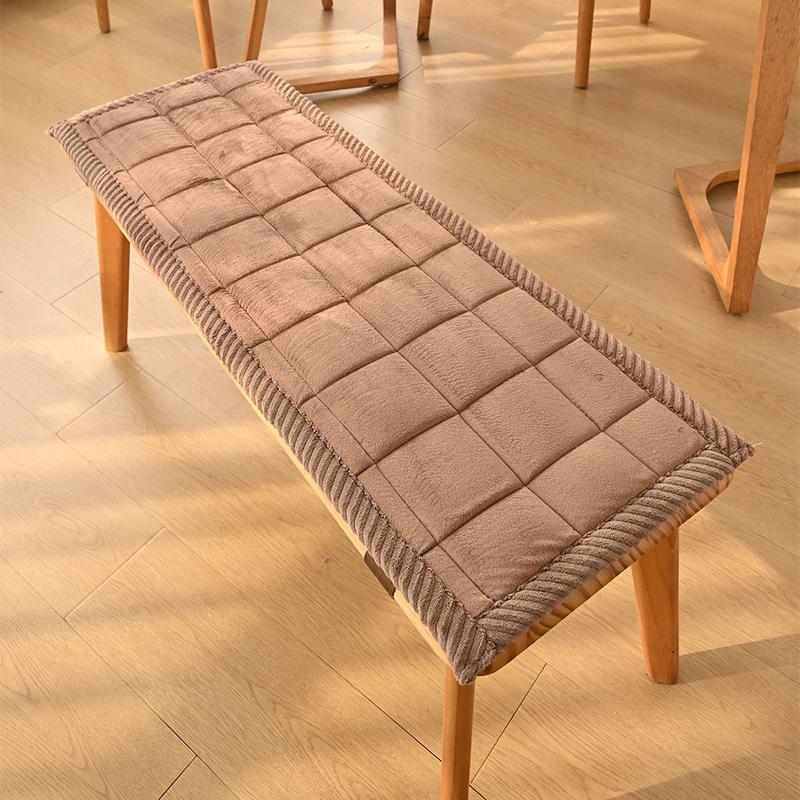 Chair Cushion Dining Room Long Bench Seat Cushion Rectangular Shoe Changing Stool Mat Bench Seat Protector Sofa Seat Pad