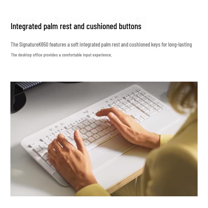 Logitech K650 Signature Series Wireless Keyboard with Palm Rest