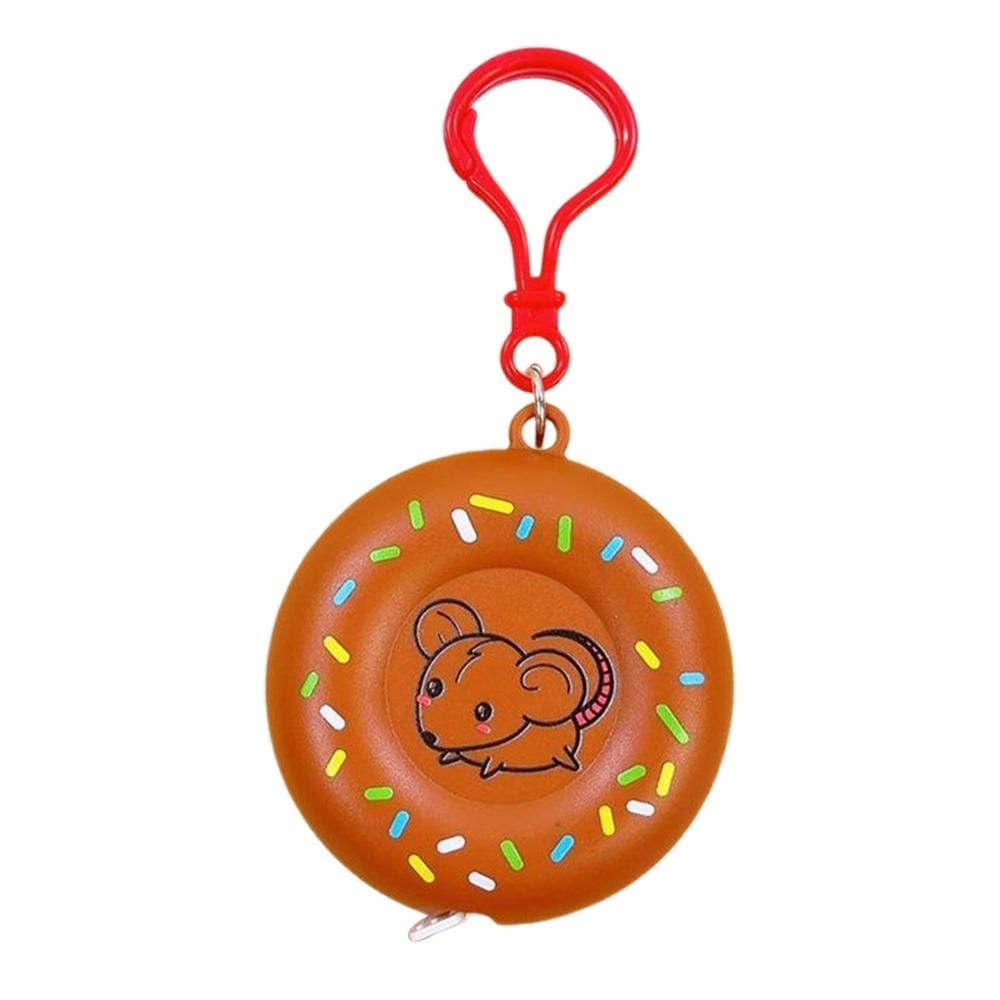 Soft Leather 2M Tape Measure 2M Length Clothing Tailor Ruler Soft Leather Ruler  Office Use Brown Mouse