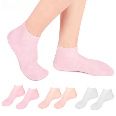 Calzini in Silicone per la Cura dei Piedi a Lunghezza Intera con Gel Idratante sui Talloni Rimuovono Calli Screpolati Protettore Antiscivolo per la Pelle dei Piedi