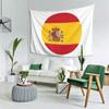 Spain Spanish Flag Round Tapestry Decor Art Aesthetic Tapestries for Living Room Bedroom Home Wall Cloth Wall Hanging