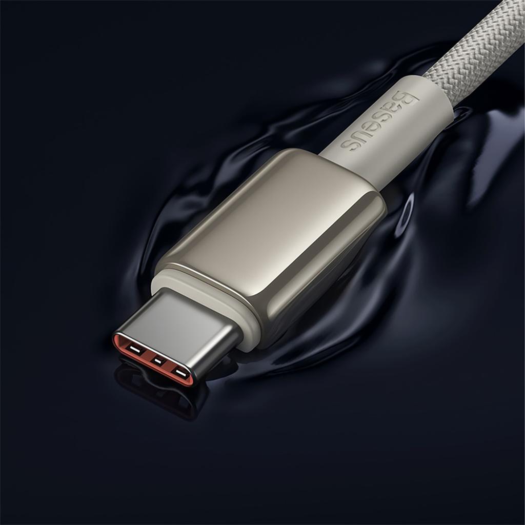 Kabel przewód Tungsten Gold USB-C 100W 2m - złoty