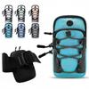 Double Zipper Sports Arm Bag Reflective Cord Trim Outdoor Pouch Reusable Wrist Pouch  Cycling