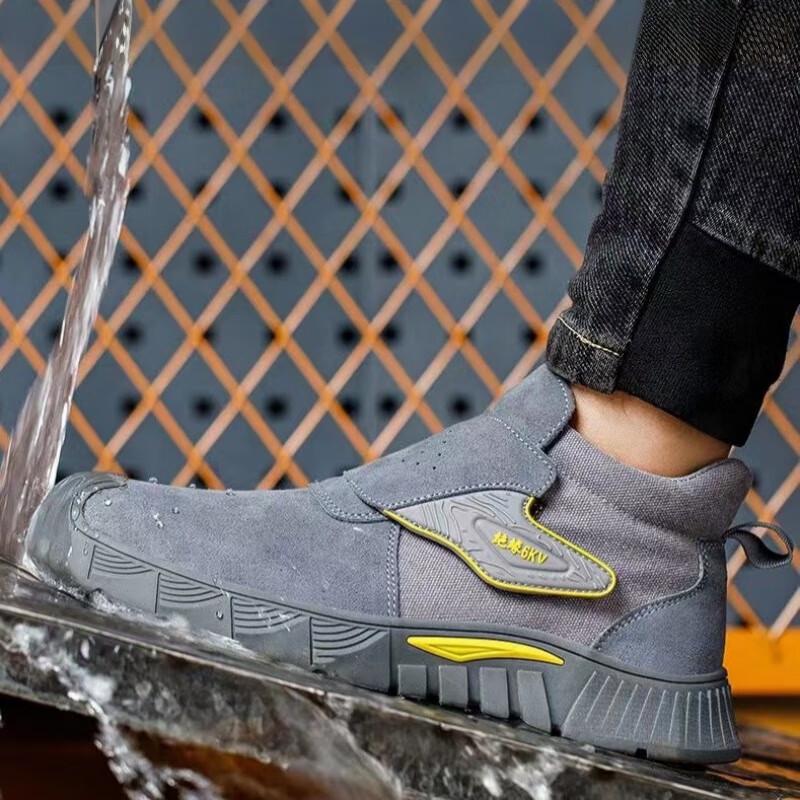 

Bofuniao Men s Breathable Wear-Resistant Safety Shoes 36