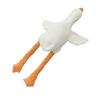 Stuffed Animal Toy Big White Goose Shape Simulation Design Cute Beautiful Soft Comfortable Plush