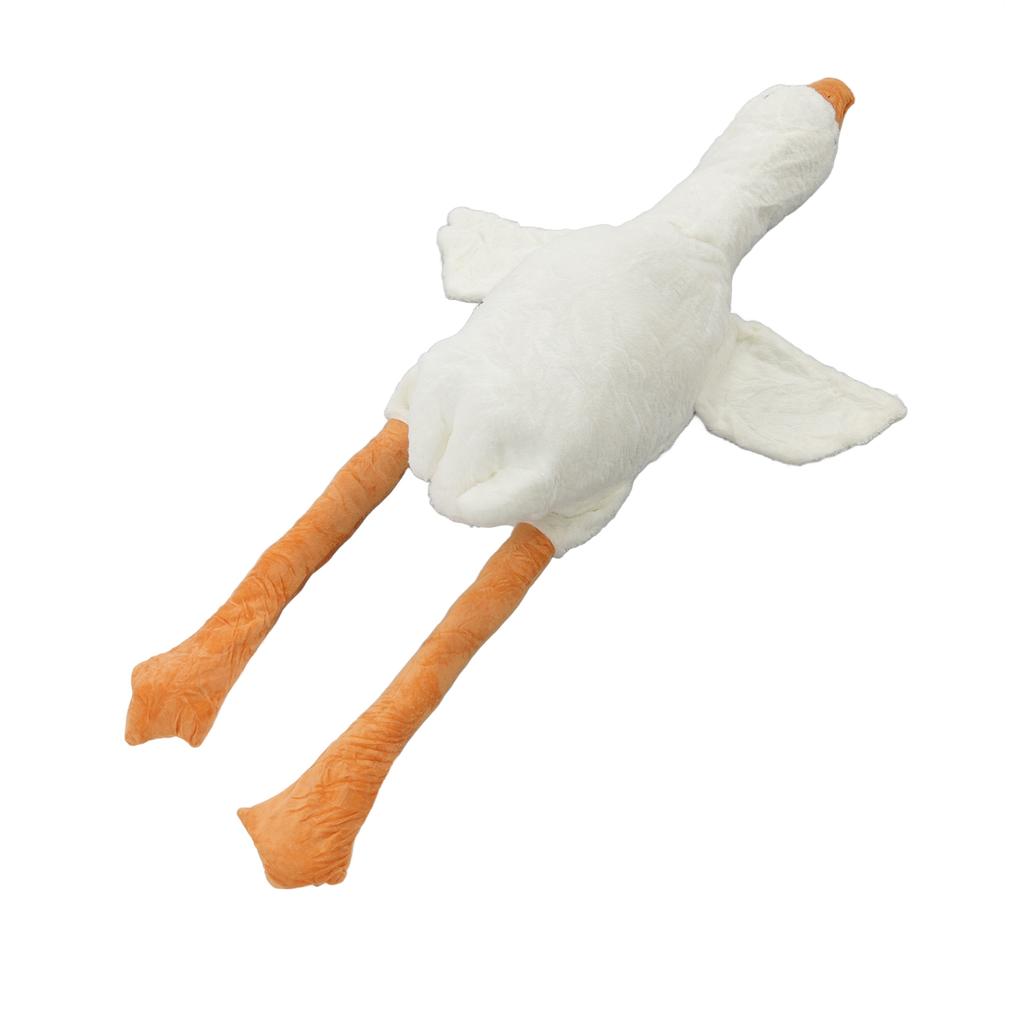 Stuffed Animal Toy Big White Goose Shape Simulation Design Cute Beautiful Soft Comfortable Plush