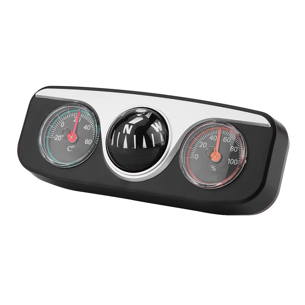 

3 in 1 Car Truck Dash Mount Navigation Direction Compass Thermometer Hygrometer чёрный