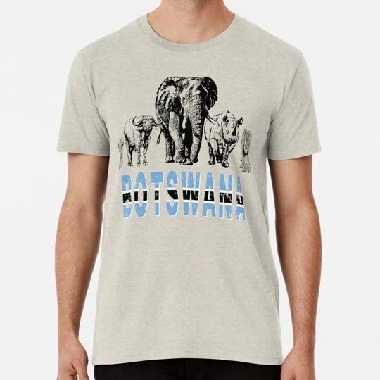 Africa s Big Five For Botswana Fans Size S to 5XL Made in the USA T shirt S