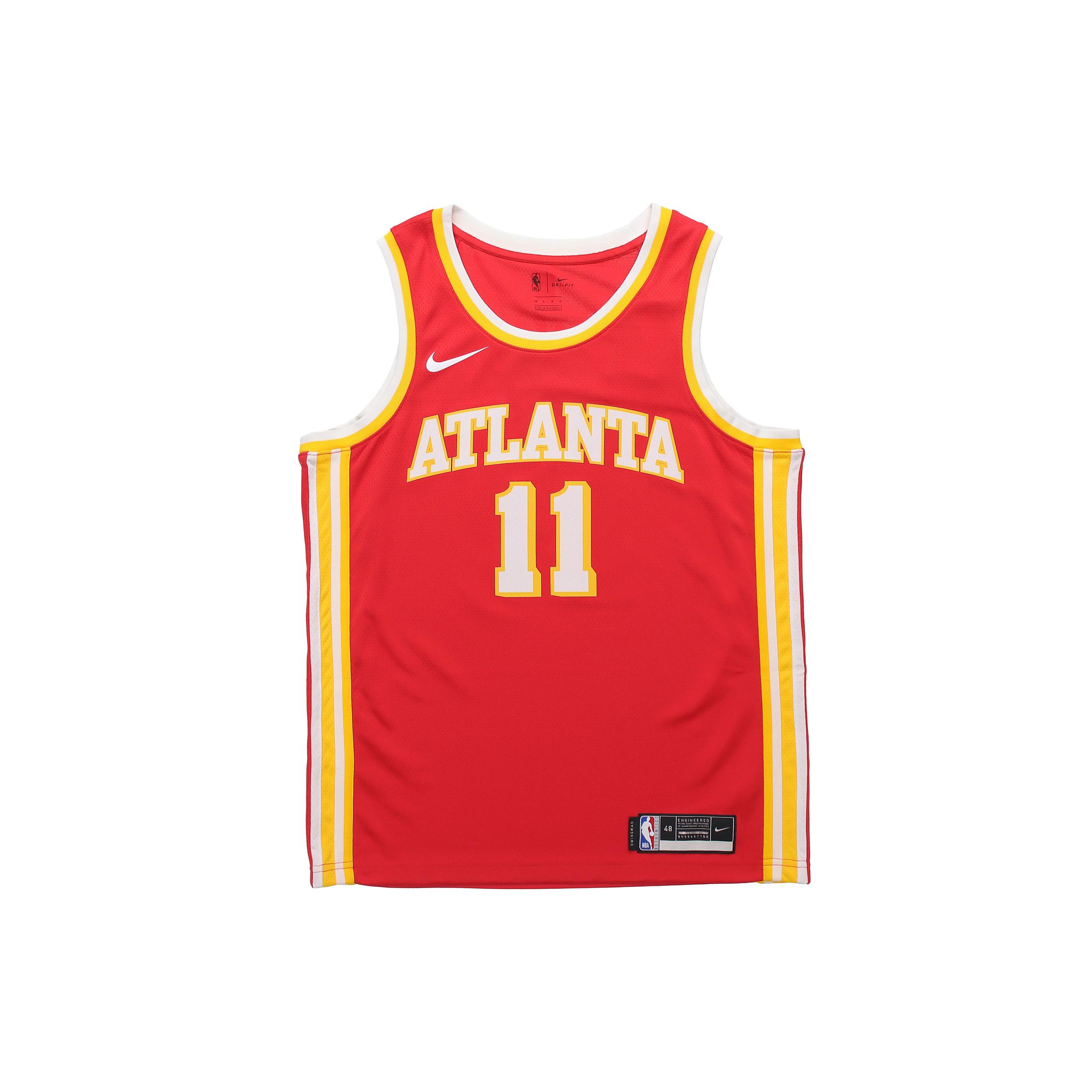 Nike Basketball Jersey SW Fan Edition 2020, Atlanta Hawks, Trae Young Size 11 Men s Red CN8007-661 L