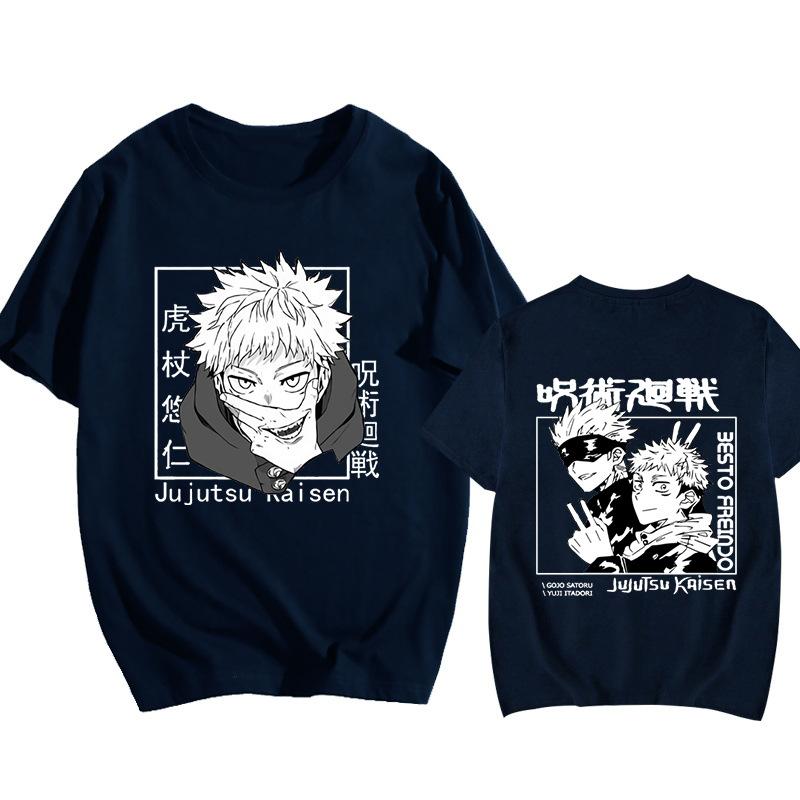 Gojo Satoru Jujutsu Kaisen Anime Trend T-Shirt Cotton Graphic Tee Unisex Unisex Summer Streetwear