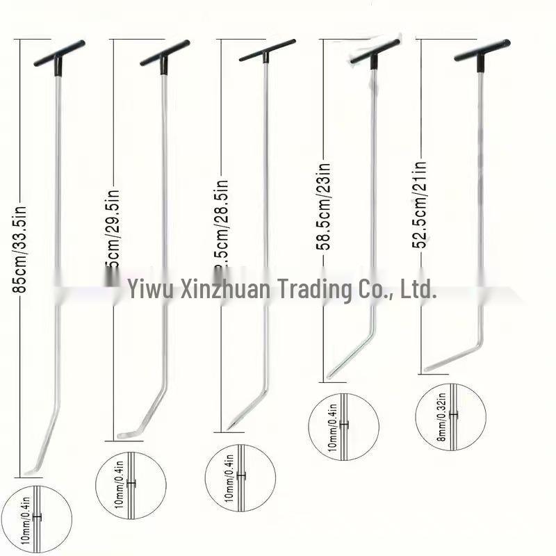 Cross-border Dent Repair Kit - Pry Bar & Rod for Sheet Metal, No Damage