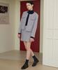 BIBYSEOB [Set] Boucle Wool Jacket + Skirt Ash Purple