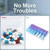 Daily Pill Reminder Box 7 Slots - Portable Sealed Moisture-Proof for Office Workers Travel Medication pillbox