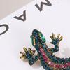Retro Reptile Lapel Pin Fashionable Lizard Brooch With Vintage Detailing Perfect For Scarf Hat Outfit Accessories Gift Choice