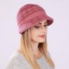 Autumn Winter Hats Women's Knitted Hat Mixed Color Fashion Thick Warm Hat All-match Bucket Hat