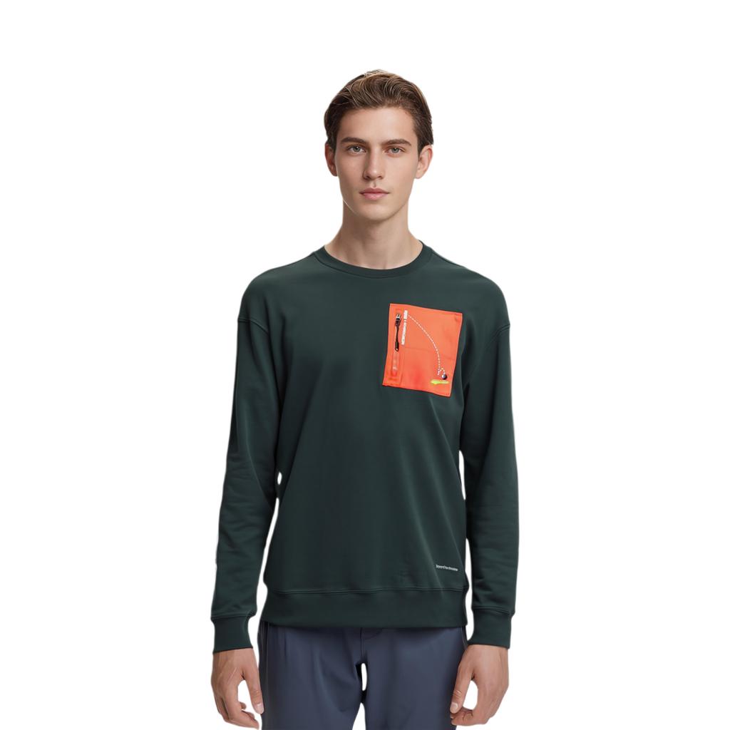 Puma Roaringwild X Pocket Crew Neck Knit Sweater Men Sweatshirt Deep-Green 532596-80