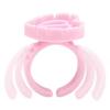 Heart 100Pcs/Bag Disposable Eyelash Extension Glue Holder Blooming Cup Tattoo Lash Glue Ring Plastic Colorful Eyelash