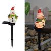 Landscape Lights Christmas Old Man Snowman Garden Courtyard Decoration Solar Lights Outdoor Resin Floor Insertion Landscape Ligh
