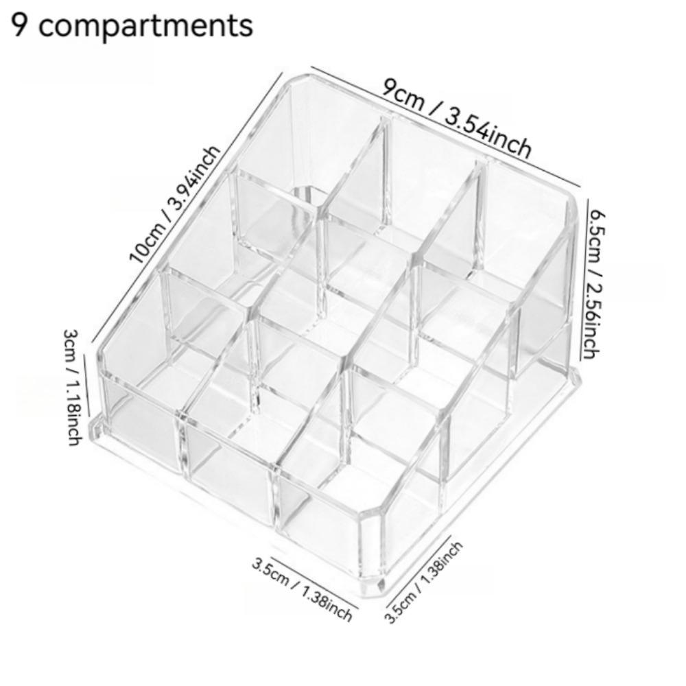 

9/24/36Compartment Clear Lipstick Holder Display Rack and Cosmetic Organiser,Suitable for Brushes,Lipsticks and Other Items