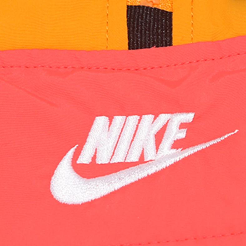 Nike Sportswear Retro Colorblock Loose Fit Half-Zip Hooded Woven Jacket Men Outerwear Orange BV5386-873