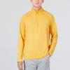 Under Armour Solid Color Half-Zip Sports Casual High Collar Dopamine T-Shirt Men Tops Yellow 1373729-782