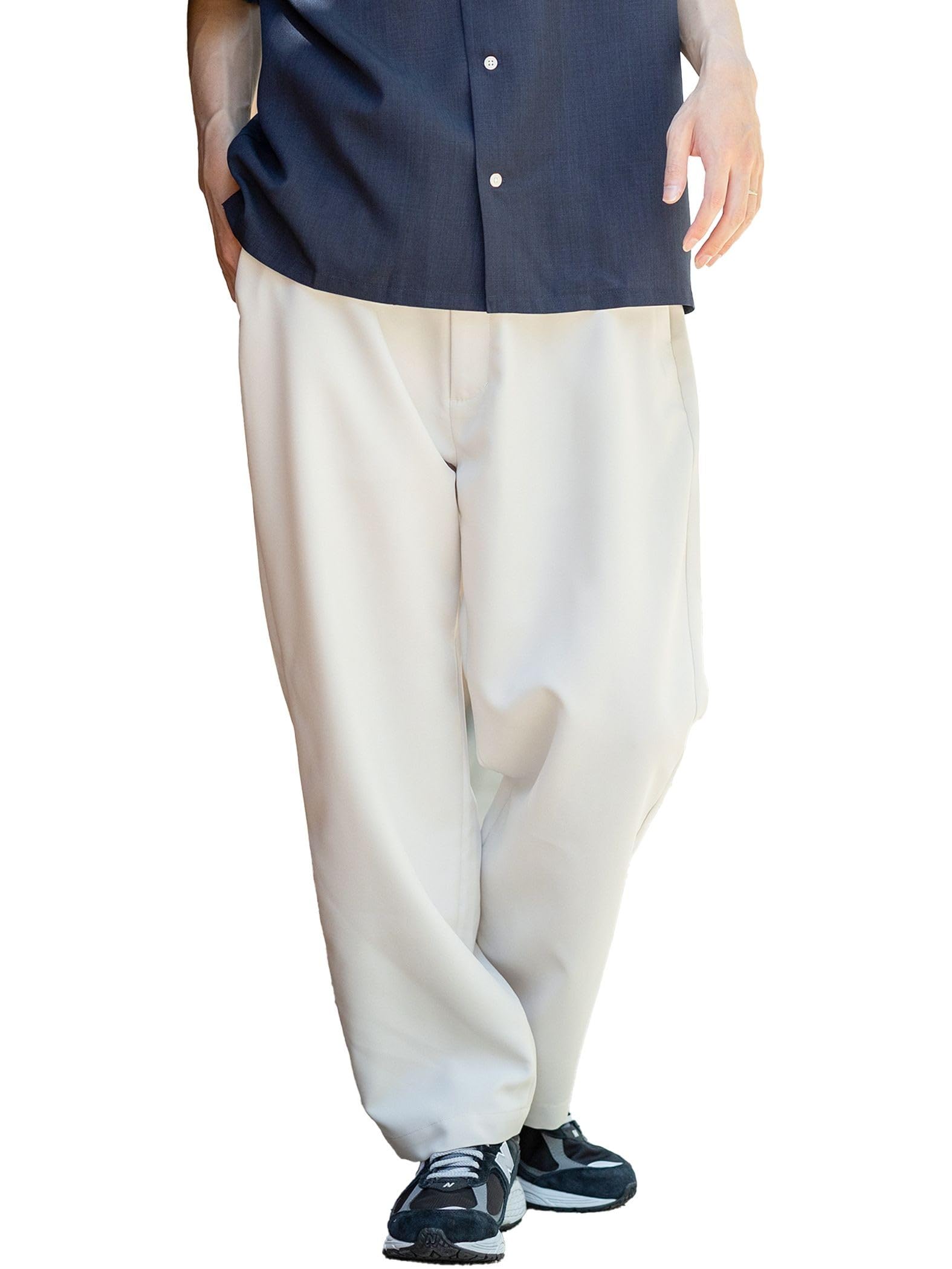

Water Absorbent Quick Drying Pants Ankle Wide Easy Pants NATURAL S 42230106147 [BEAMS HEART] Men s