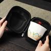 Shangqi Portable Ceramic Travel Tea Set - One Pot, Three Cups