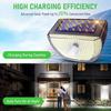 6000LM Vonkajšia solárna lampa 200 LED Senzor pohybu Nástenné svetlo IP65 Vodotesné Napájané solárnou energiou Pre záhradu Ulicu Bezpečnostné osvetlenie