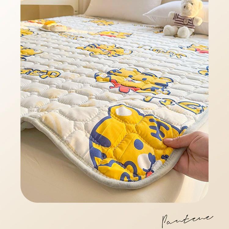 Breathable Mattress,Soft Cushion with Elastic Straps,Dormitory Tatami,Quilted Cotton Bed Sheet,Bedroom Mattress,Protective Pad,Anti Slip Bed Pad
