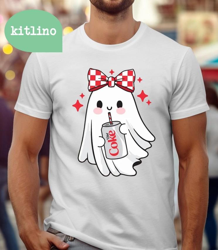 Halloween Diet Coke Ghost  F75393 Unisex T-Shirt L