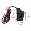 Dual USB Port Car Charger 2.1A Rocker Adapter Socket Light Built-In Socket For Transport T4 Car Dual USB Charger Car Accessories