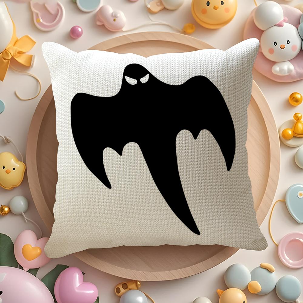 Luxury Car K-Koenigsegg Logo Cushion Cover Linen Organic Fabric Double-Sided Printing Breathable Pillow Case Sofa Home Decor