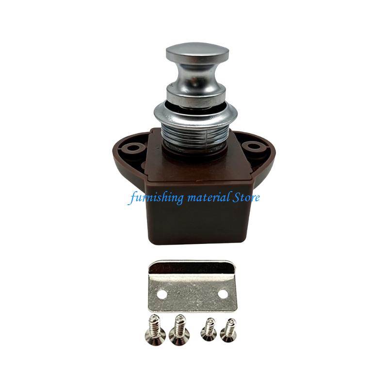 Y5GD Quick Release Push Button Latches Lock No Need for Campers Trailers Car Use