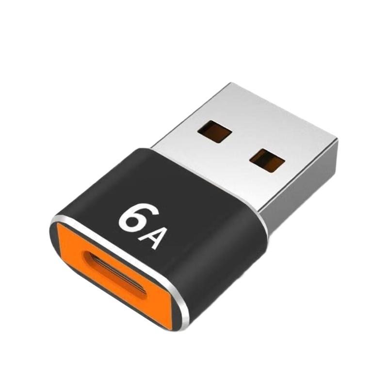 

Durability Metal Type C To USB Adapter OTG Converter For Fast Data Transfer 120W 6A Charging And Device Connectivities чорний