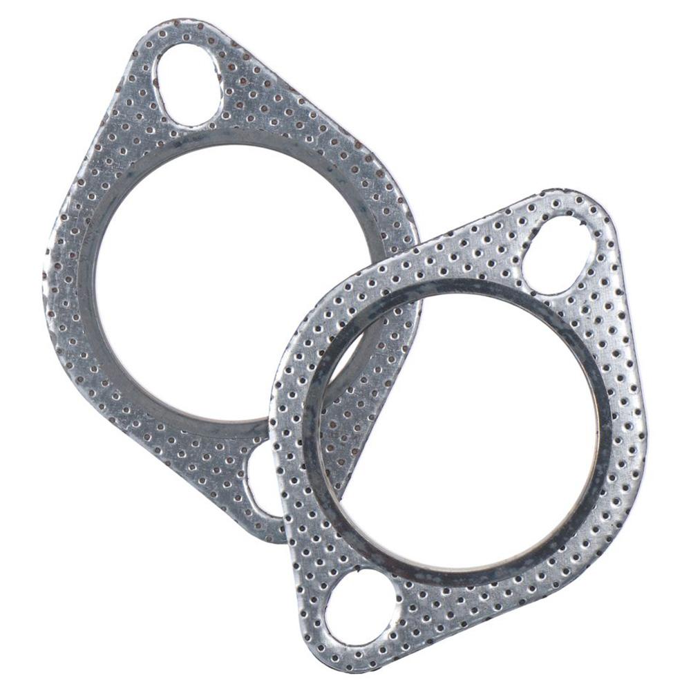 2Pcs 2.5 Inch Exhaust Manifold Gasket  Muffler Exhaust Bolt Nut Gasket Kit  For Car Exhaust