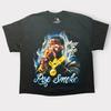 Tricou Grafic Pop Smoke Meet The Woo V2 Bărbați Negru Mânecă Scurtă Mărime Mare